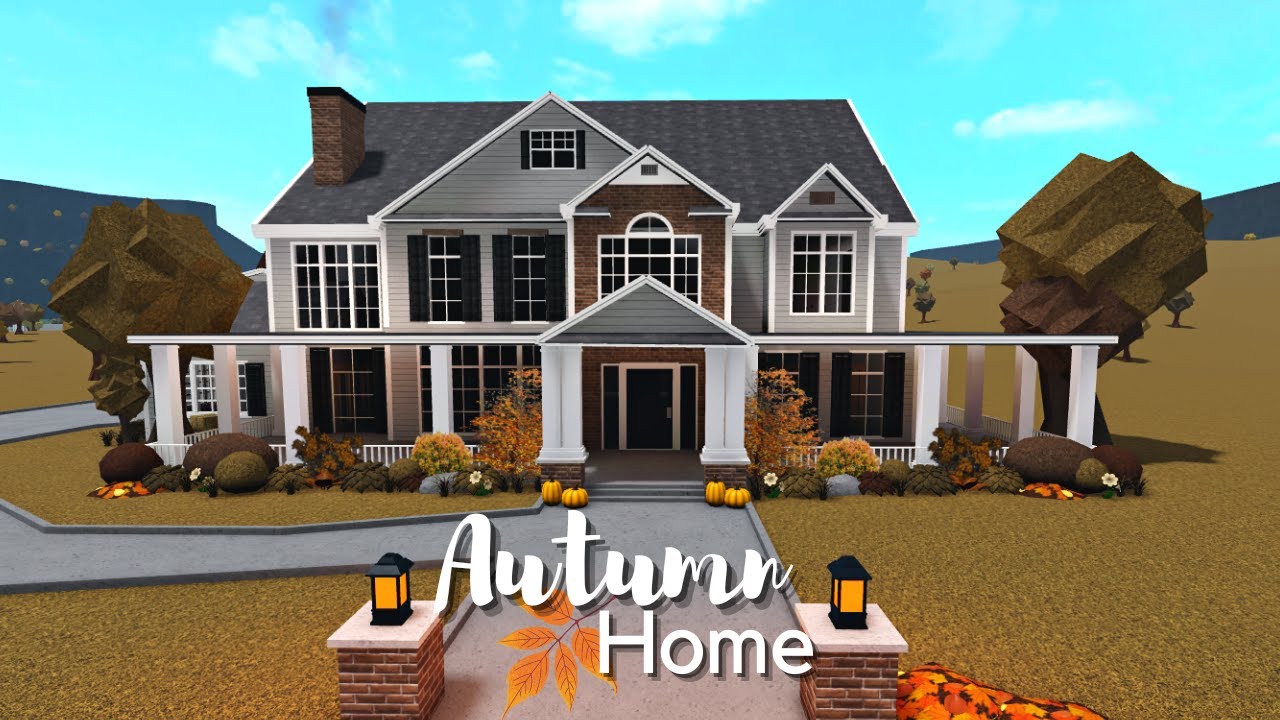 Bloxburg| Autumn Home| House Build| Roblox| Realistic Home - YouTube