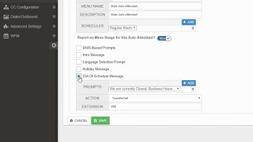 CoreNexa Contact Center Admin: Setup Auto Attendan