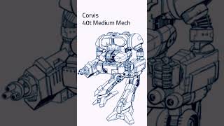 BattleTech: Corvis BattleMech (#mechwarrior #battletech #battletechlore #scifi)