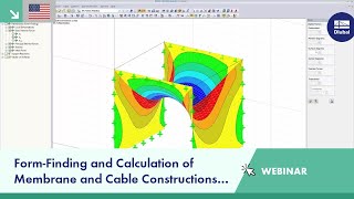 Webinar: Form-Finding and Calculation of Membrane and Cable Constructions in RFEM screenshot 4