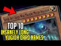 TOP 10: Insanely Long Yugioh Card Names! - YouTube