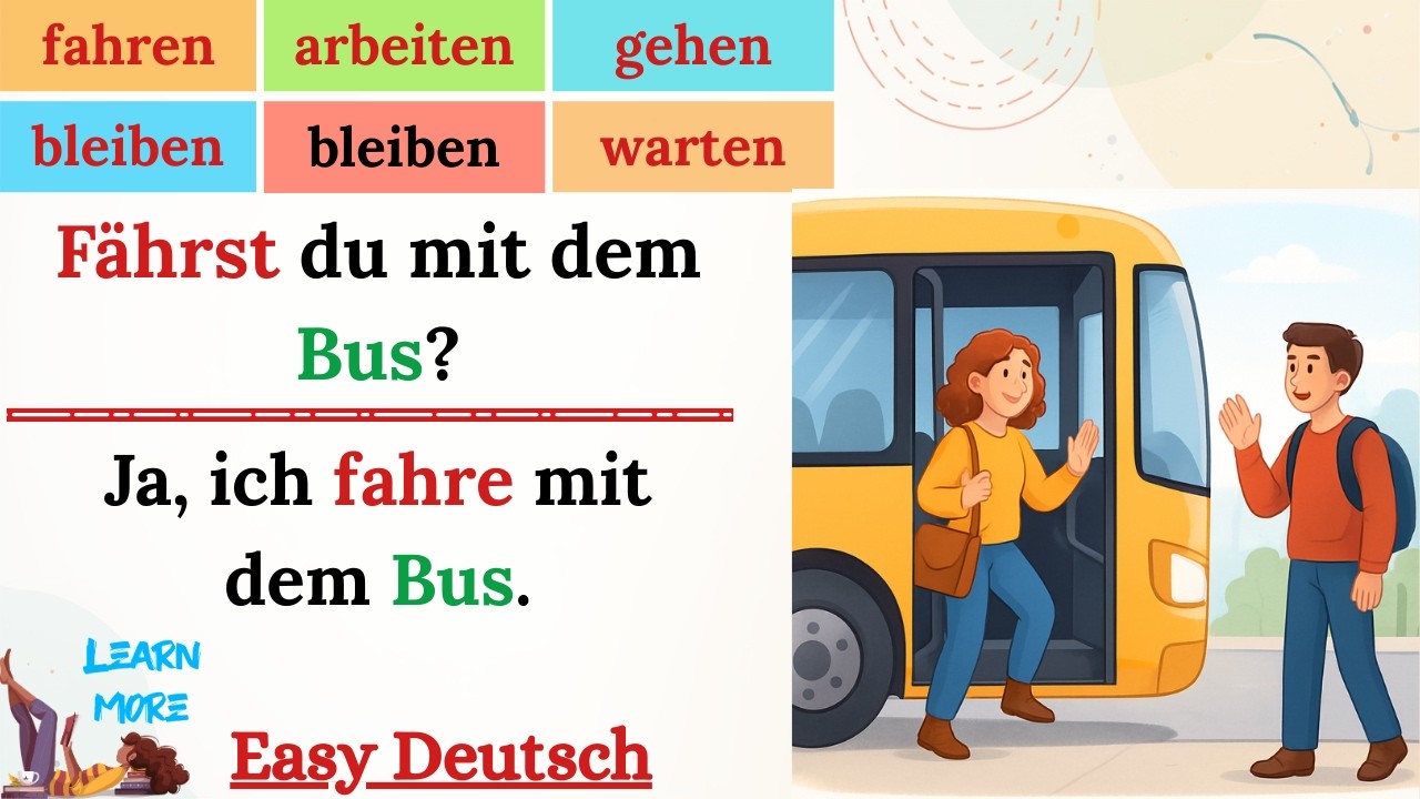 Mit diesen Verben sprichst du Deutsch sofort 🗣️ | 100 Alltagsdialoge