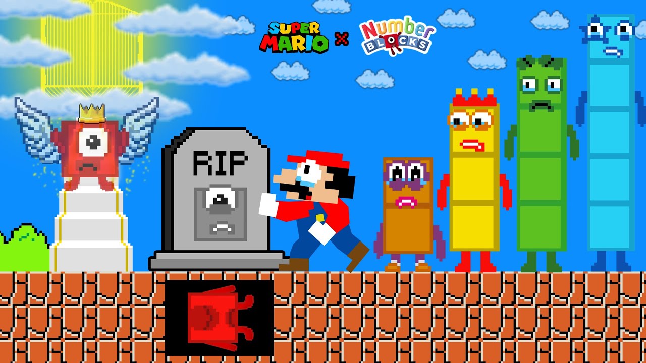 Mario R.I.P Numberblocks 1, All Numberblocks very Sad Story | Please Comeback...| Game Animation