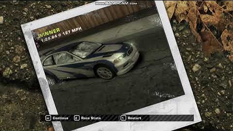 NFS MOST WANTED | BMW M3 GTR e46|| CAREER MODE || RACE WITH RONNIE McCREA || PC GAME PLAY