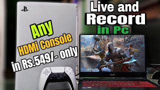 Record Or Go Live on PC with USB Capture Card cheapest and best