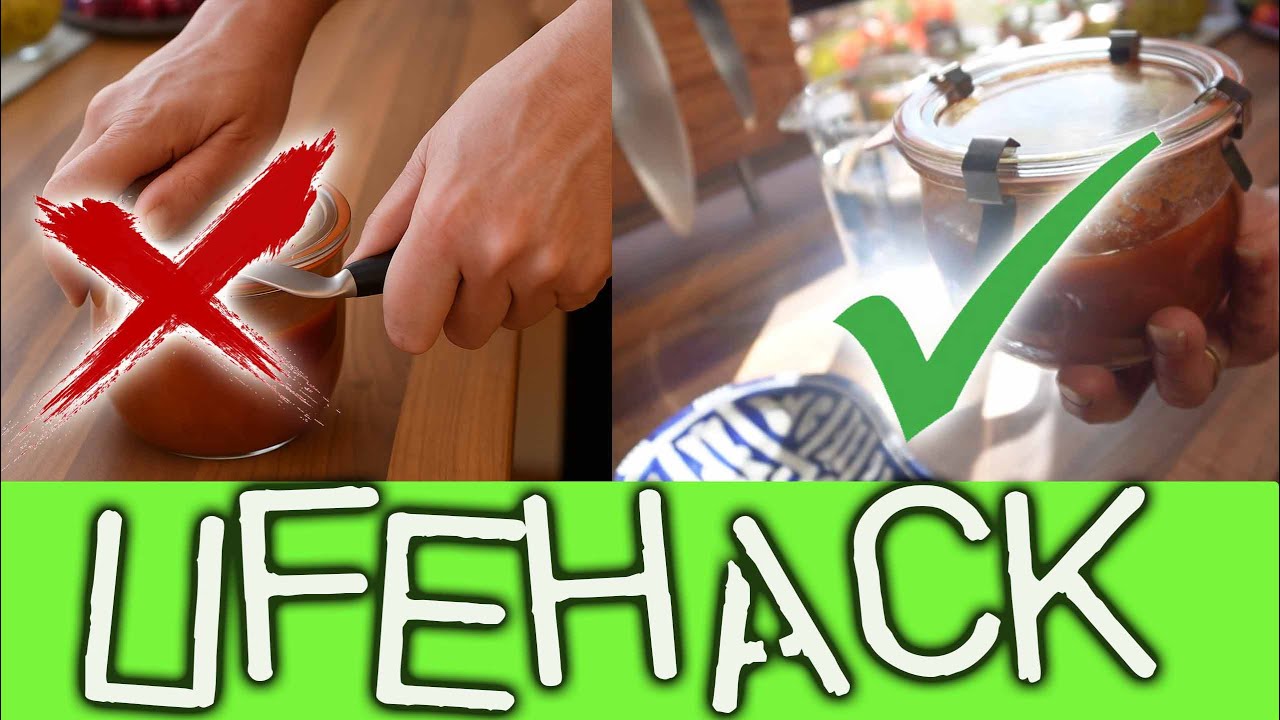 Weckglas geht nicht mehr auf ? Mit diesem Trick schaffst du es mühelos