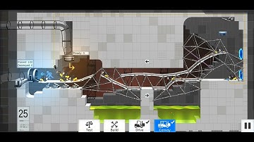 Bridge constructor Portal level 24, the wrong way