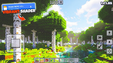 Vibrant Shader For Mcpe 1.21.80 / 1.21+ | Best Low End Mcpe Shader 100% Working | DRIFT GAMER