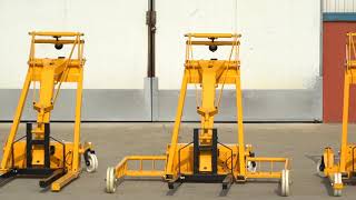 mini forklift with different attachment