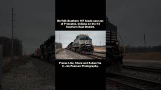 Norfolk Southern 167 heads east out of Princeton, Indiana on the NS Southern East District.