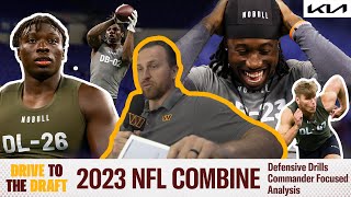 Analysis of LB, DL, and DB Defensive Drills from the NFL Combine | Drive to the Draft | Commanders