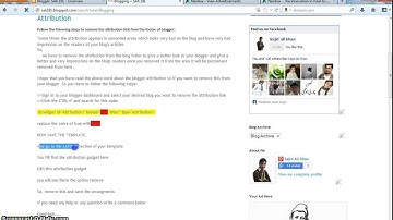 How To Remove Powered By Blogger / Attribution Link From your Blog