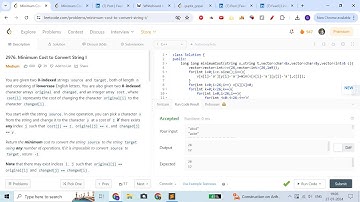 2976.Minimum Cost to Convert String I | Graph |Day22: Final 75- 1000 Days Streak Challenge| Leetcode