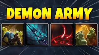 DOTA 2 ABILITY DRAFT - DEMON ARMY Shadow Demon + Curse of Avernus + Juxtapose