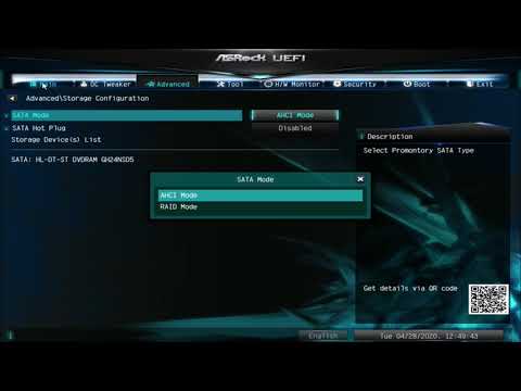 ASRock A320M-HDV R4.0 UEFI BIOS Setup & Settings