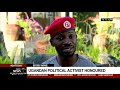 Ugandan activist Bobi Wine receives the Africa Freedom Prize