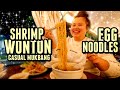 VIETNAMESE SPRING ROLLS + SHRIMP WONTON EGG NOODLES + DUCK PORRIDGE MUKBANG 먹방 EATING SHOW!
