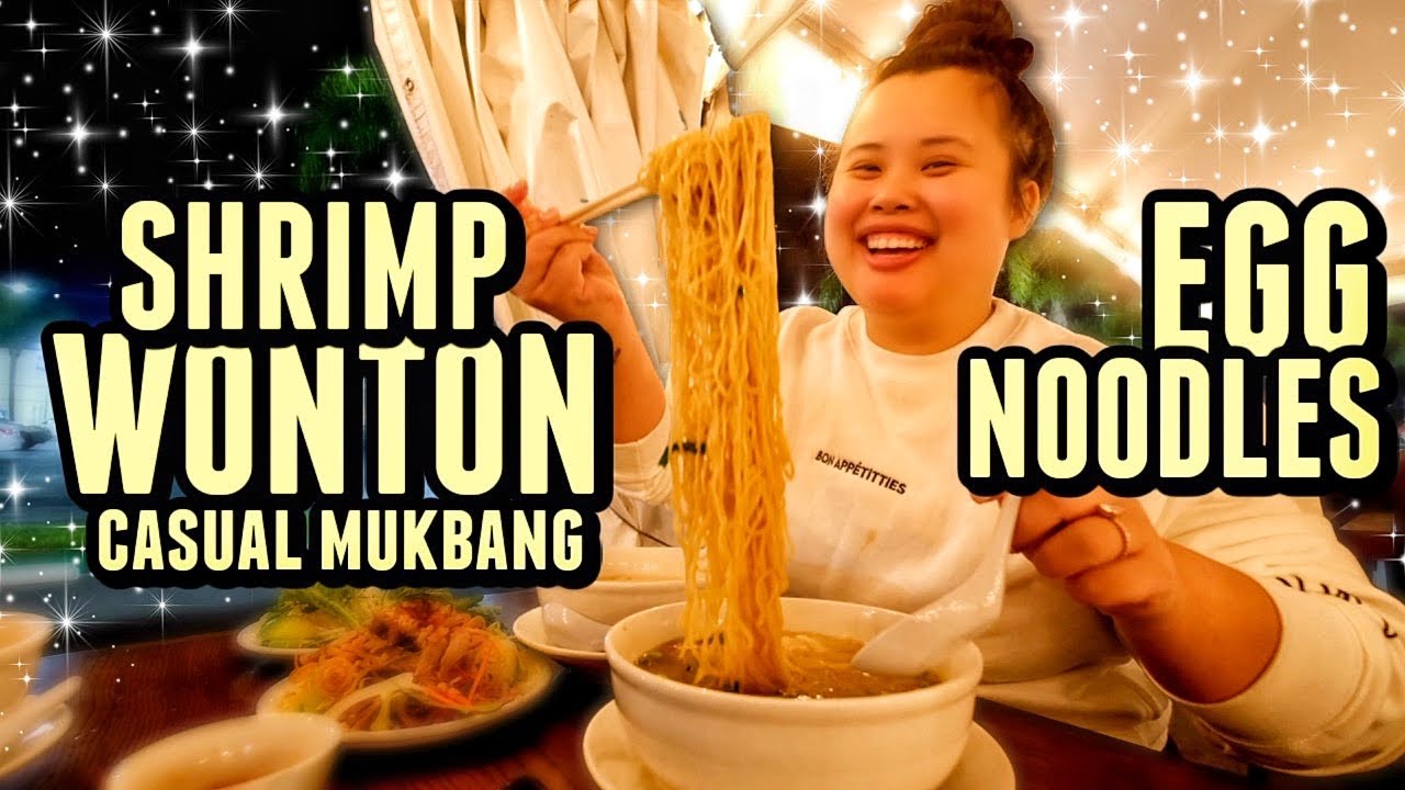 VIETNAMESE SPRING ROLLS + SHRIMP WONTON EGG NOODLES + DUCK PORRIDGE MUKBANG 먹방 EATING SHOW!