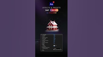 Day 01/90 - CC Snowfall | After Effects in 90 Days Challenge 🦋