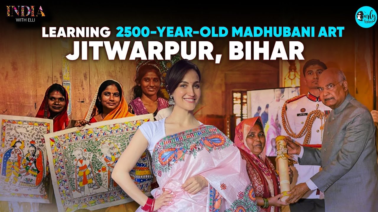 Learning Madhubani Art from Padma Shri Awardee In Bihar | India With Elli S02 Ep14 | Curly Tales