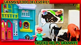 Granny Potato delivery |Trucko Helps Granny | Mini Kids Story