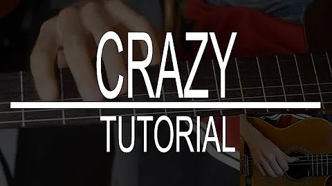 Crazy (Gnarls Barkley) fingerstyle guitar tutorial