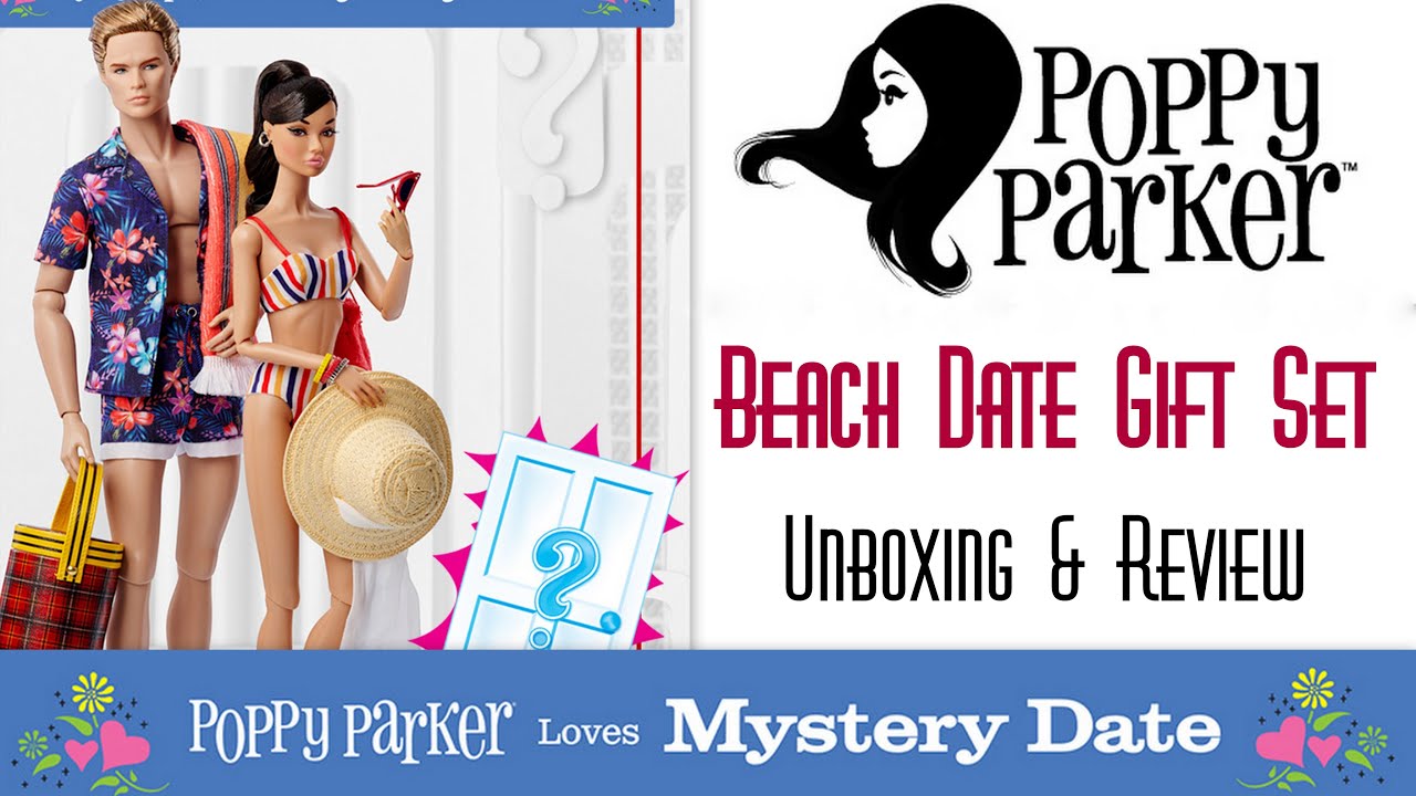 BEACH DATE ☀️  POPPY PARKER LOVES MYSTERY DATE ❤️ 2 DOLL GIFT SET 🔧 STUD? 👑 ECW 🌎  UNBOXING & REVIEW