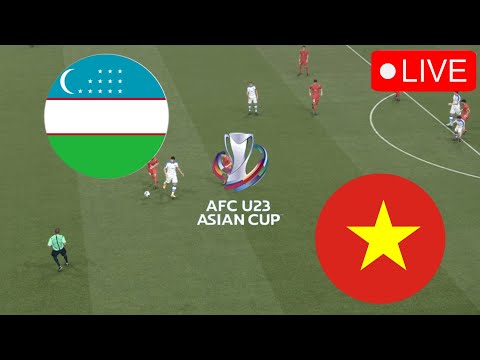 Uzbekistan U-23 vs Vietnam U-23🔴LIVE AFC U23 2024 Today&#39;s Match Video Game Simulation