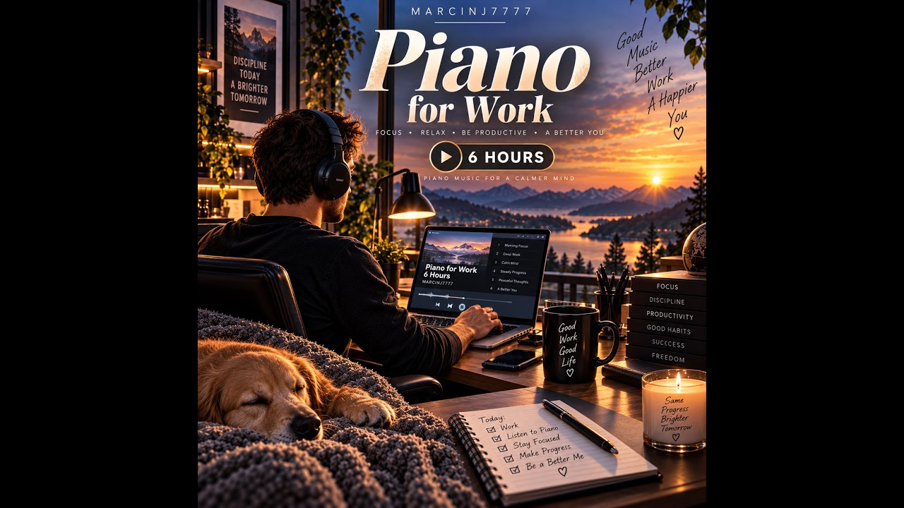 6 HOURS of Piano Music 🎹 Deep Focus, Work & Study | No
