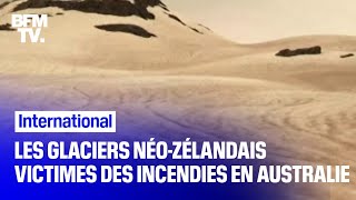 Les glaciers de Nouvelle-Zélande recouverts de cendre à cause des incendies en Australie