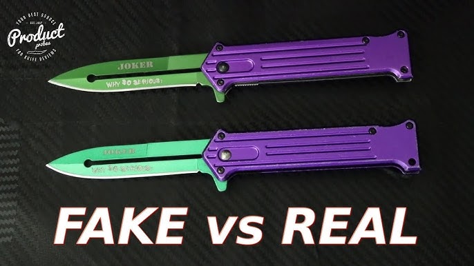 Tac Force Assisted Open Purple Joker Why So Serious? Green Blade