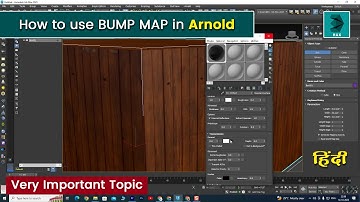 How to Use Bump Map in #arnold in 3DS MAX🔥 Arnold Tutorial in Hindi for Beginners👍