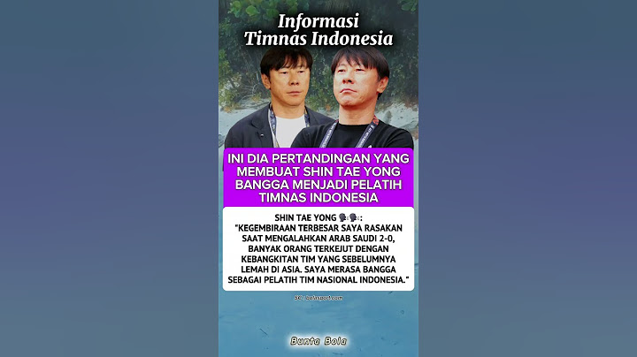 SHIN TAE YONG merasa Bangga dengan laga timnas indo vs Arab saudi #beritabola #shortvideo #timnas
