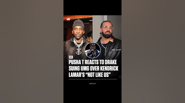 Pusha T BREAKS SILENCE on Drake SUING UMG Over Kendrick's "Not Like Us"#drake #kendricklamar #pushat