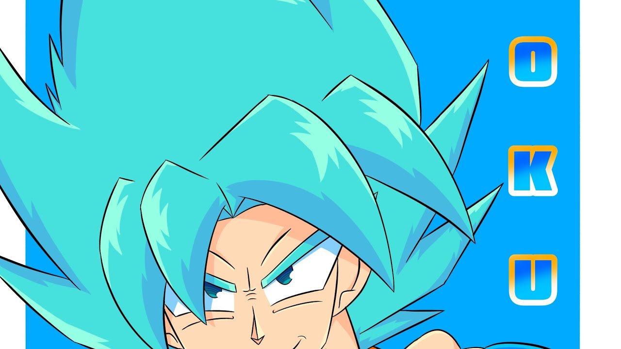 9. Goku Blue Hair vs Cell - wide 4