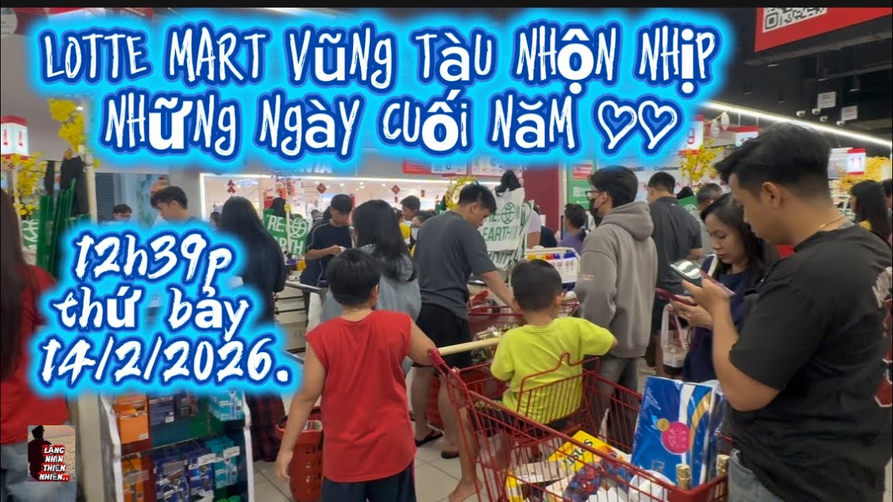 Lotte Mart Vũng Tàu nhộn nhịp ngày 27 Tết,còn 2 ngày nữa bước sang năm Bính Ngọ#cảnhđẹpthiênnhiên 