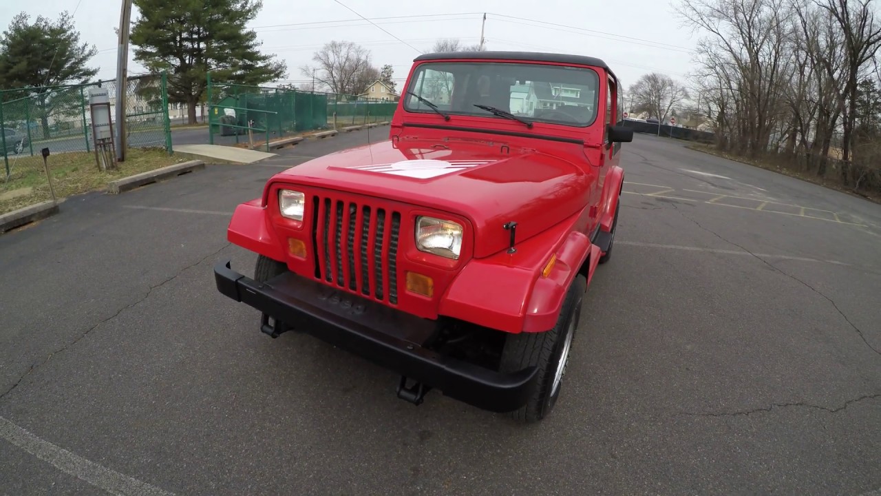 4K Review 1989 Jeep Wrangler Islander 4WD 5-Speed Manual Hardtop Virtual  Test-Drive & Walk-around - YouTube