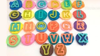 We learn the Alphabet from Multi-colored Clay - ABCD Educational video