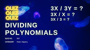 QUIZ 007 | DIVIDING POLYNOMIALS | #maths #math #quiz #algebra