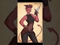 Tiefling Rogue #tiefling #dndart #rpgart #characterdesign #rogue #dndcharacterart #rpgcharacter