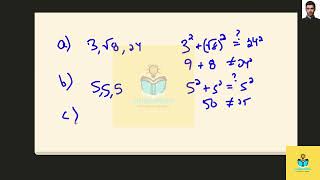 [Math] Which side lengths form a right triangle Choose all answers that apply  a3, square root of