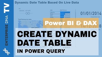 Creating a Dynamic Date Query Table in Power BI - Query Editor Tutorial