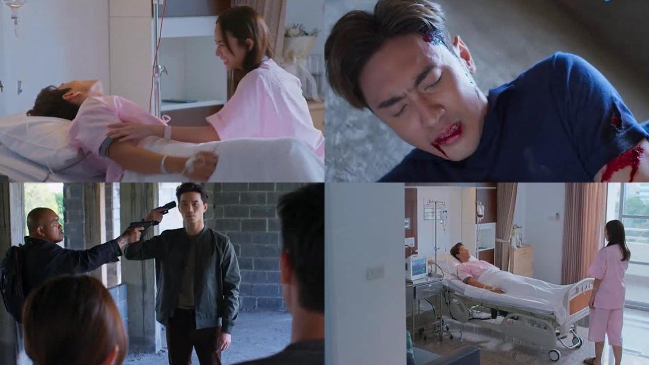 when he was seriously injured in order to protect his lover. sick male lead thai drama hurt scene