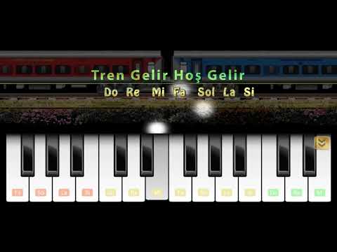 Piyano-Org ile Okul Şarkıları Çal - Tren Gelir Hoş Gelir