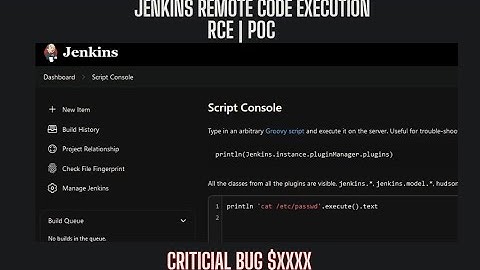 🚨 Jenkins Remote Code Execution PoC 🚨