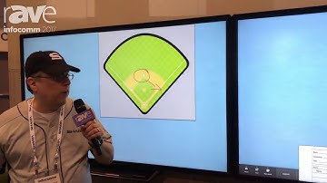 InfoComm 2017׃ Sharp Demos PNL803C Displays Set Up as a Huge Interactive Whiteboard