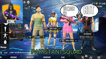 Joining Random Squad Of Pakistani Like A Bot |  ICONIC | PUBG MOBILE
