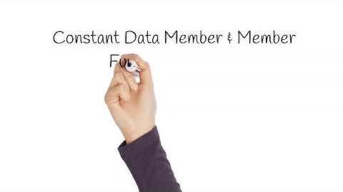 Constant Data Member & function