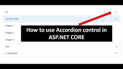 How to use Bootstrap accordion control with Database table in ASP NET CORE