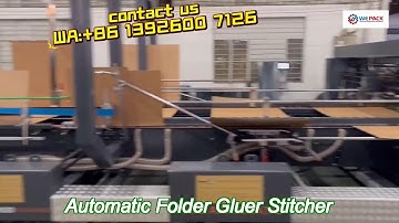 blue auto folder gluer machine vacuum feeder 1200/min for carton forming